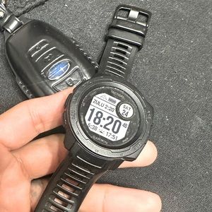 Black garmin instinct rugged tactical watch